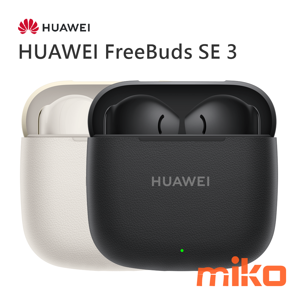 HUAWEI FreeBuds SE 3 耳機重量只有3.8 克，專為舒適佩戴而設計，輕巧又自然。充電盒底部設計了一個按鈕，讓配對耳機變得更簡單。充電10 分鐘，就能聽音樂3 小時 (1)